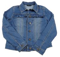 Modrá riflová tepláková bunda s volánky George