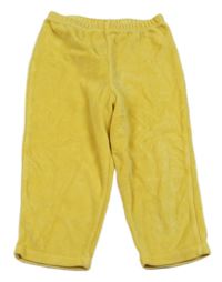 Žluté sametové tepláky Obaibi