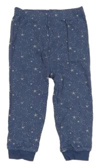 Modré lehké tepláky s hvězdami George