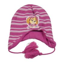 Růžovo-bílá pruhovaná čepice - Tlapková Patrola Nickelodeon