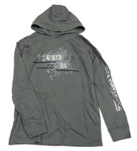 Antracitové triko s potiskem a nápisy a kapucí Dunnes Stores