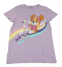 Lila tričko - Tlapková Patrola Nickelodeon