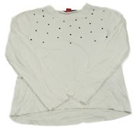 Bílé triko s kamínky S. Oliver