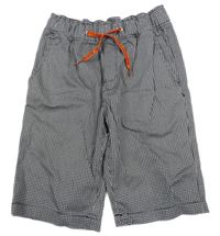 Černo-bílé vzorované kraťasy John Baner