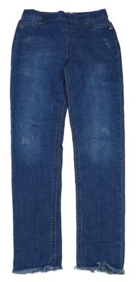 Tmavomodré džegíny s prošoupáním Denim Co.