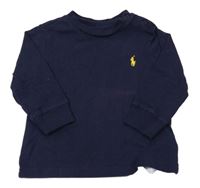 Tmavomodré triko s logem Ralph Lauren