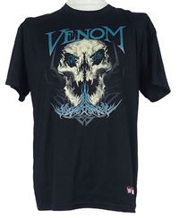 Pánské černé tričko s potiskem Venom 