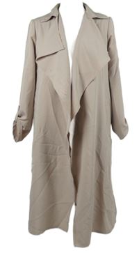 Dámský světlerůžový kabátový cardigán s rolovacími rukávy Primark 