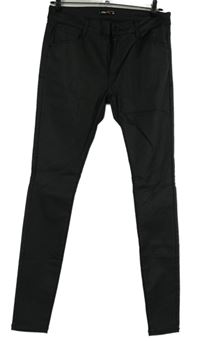 Dámské černé potažené skinny kalhoty FB Sister