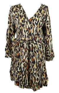 Dámské barevné vzorované petite šaty Next 