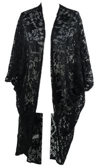 Dámský černý krajkový cardigán Papaya 