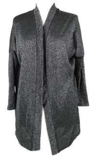 Dámský černo-stříbrný svetrový cardigán Peacocks 