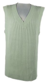 Dámská světlezelená žebrovaná oversized svetrová vesta H&M