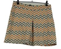 Dámská bílo-oranžovo-černá vzorovaná sukně Atmosphere 