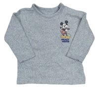 Světlemodré úpletové triko s Mickey Mousem George