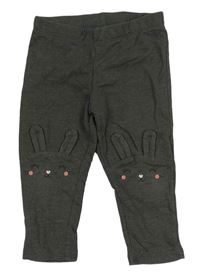 Šedé legíny s králíčky zn. H&M