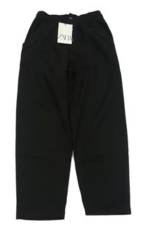 Černé kalhoty s knoflíčky Zara