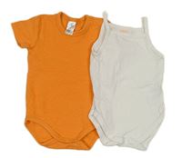 2x body bílé+ oranžové