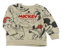 Béžová mikina s Mickey Mousem Disney