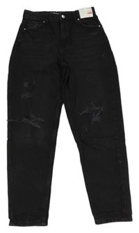 Nové- Černé mom rifle s prošoupáním Denim Co.