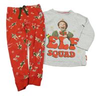 Šedo-červené pyžamo s Elfem George