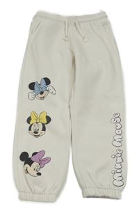 Bílé tepláky s Minnie Disney
