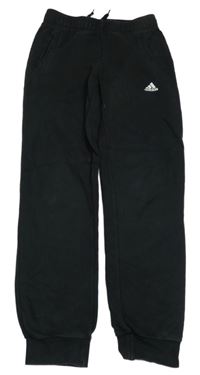 Černé tepláky s logem Adidas