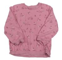 Růžová mikina se zvířátky Nutmeg