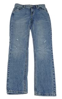 Modré slim rifle Denim Co.