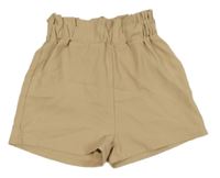 Béžové paper bag kraťasy