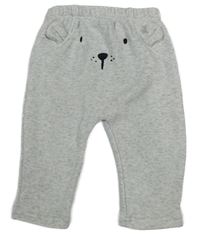 Šedé melírované tepláky s oušky Tu