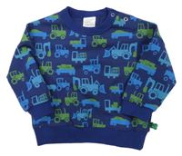 Tmavomodrá mikina s bagry Freds world 