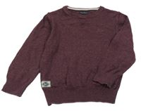 Lilkový melírovaný svetr Next