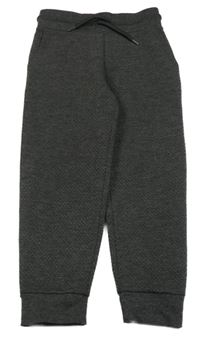 Tmavošedé vzorované tepláky Primark