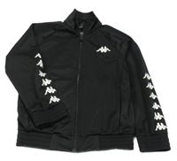 Černá sportovní propínací mikina Kappa 