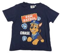 Tmavomodré tričko s PAW PATROL - Chase nickelodeon