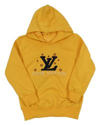Žlutá mikina s kapucí Louis Vuitton