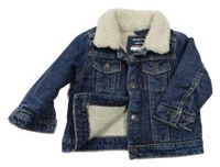 Tmavomodrá riflová zateplená bunda Primark