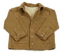 Béžová manšestrová zateplená bunda Nutmeg