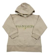 Pudrová mikina s nápisem a kapucí 