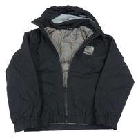 Černá šusťáková zateplená bunda s ukrývací kapucí Bench