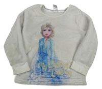 Šedá plyšová mikina s Elsou C&A