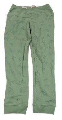 Zelené tepláky s motýlky 