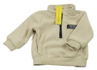 Nové - Béžová fleecová mikina s nápisem Shein