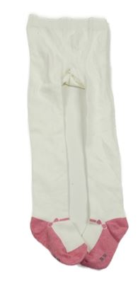 Bílo-růžové punčocháče Topomini 