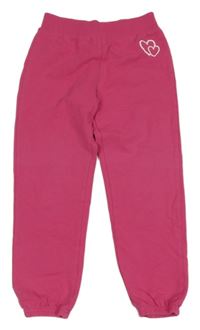 Růžové tepláky se srdíčky 