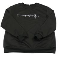 Černá mikina s nápisem 