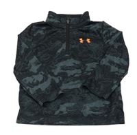 Černo-šedá army sportovní funkční mikina Under Armour