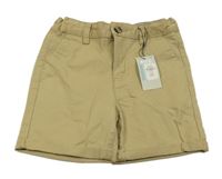 Nové - Béžové plátěné chino kraťasy Primark