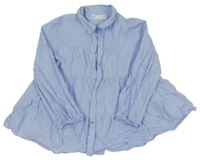 Modrá halenková tunika Zara